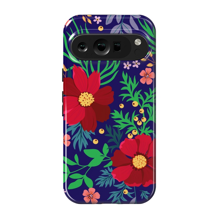 Pixel 9 pro StrongFit Red Flowers In The Ocean by ArtsCase