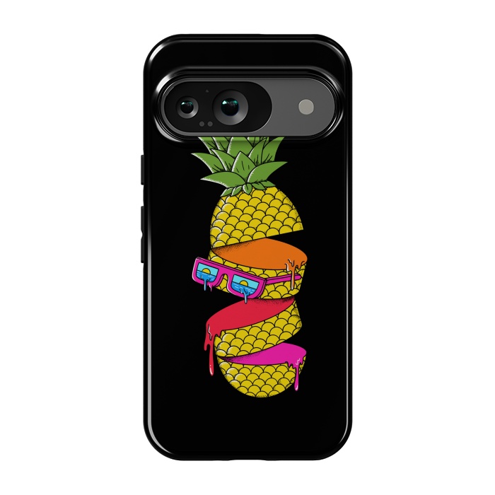 Pixel 9 StrongFit Pineapple colors Black by Coffee Man