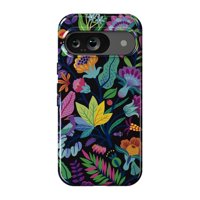 Pixel 9 StrongFit Flowers Bright Colors by ArtsCase