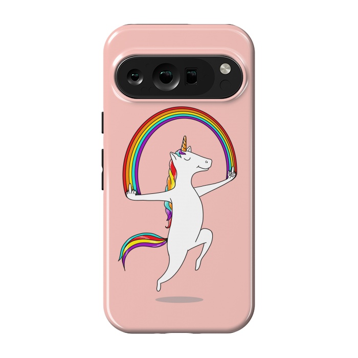 Pixel 9 pro StrongFit Unicorn Magic pink by Coffee Man