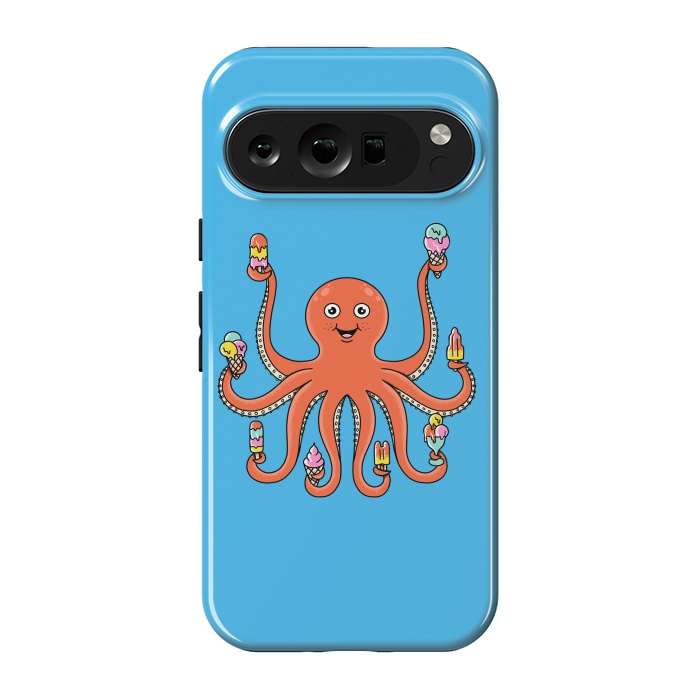 Pixel 9 pro StrongFit Octopus Ice Creams by Coffee Man