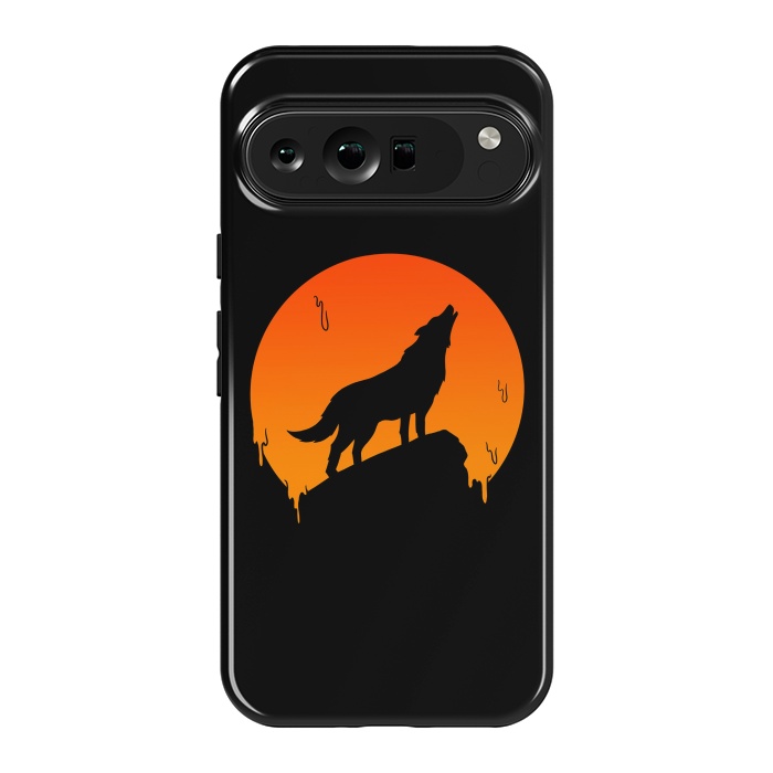 Pixel 9 Pro XL StrongFit Wolf and Moon by Coffee Man