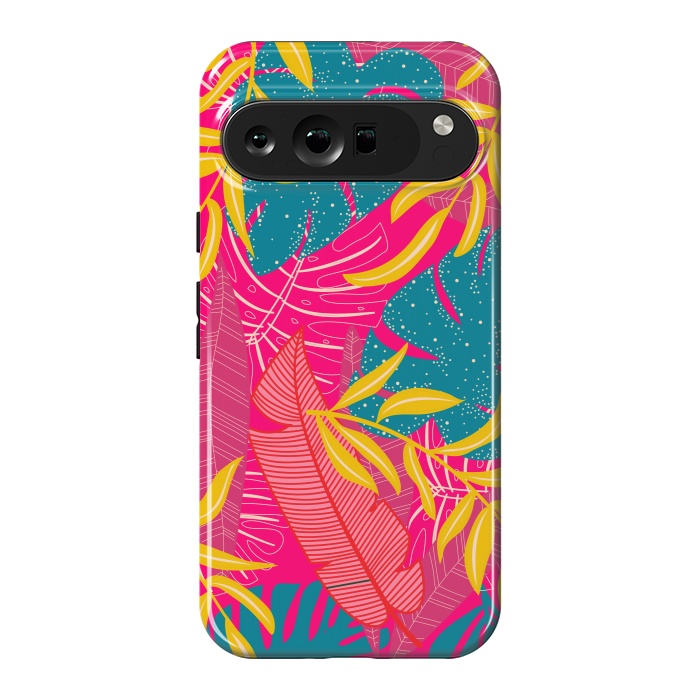 Pixel 9 Pro XL StrongFit Palm Patterns In Warm Colors by ArtsCase