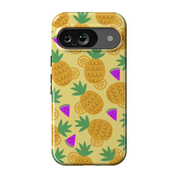 Pixel 9 StrongFit Rain Of Watermelons And Pineapples by ArtsCase