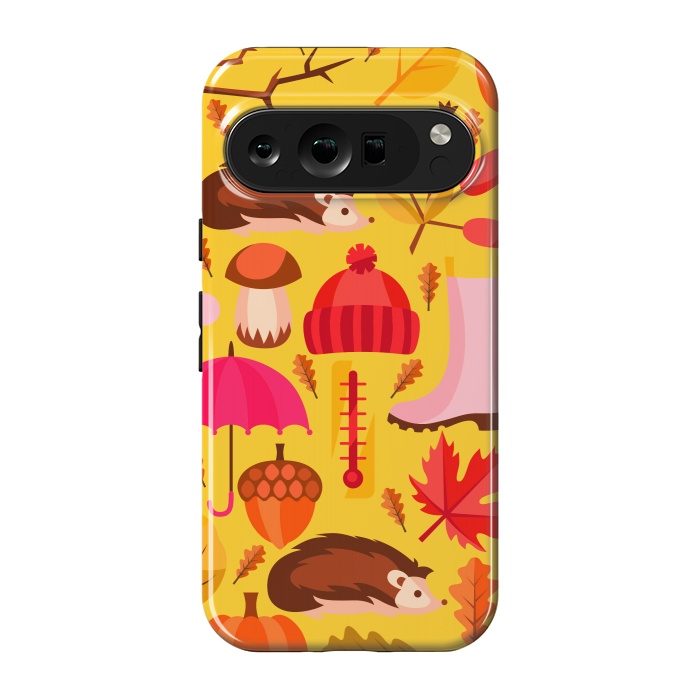 Pixel 9 pro StrongFit Autumn Animals And Fruits by ArtsCase