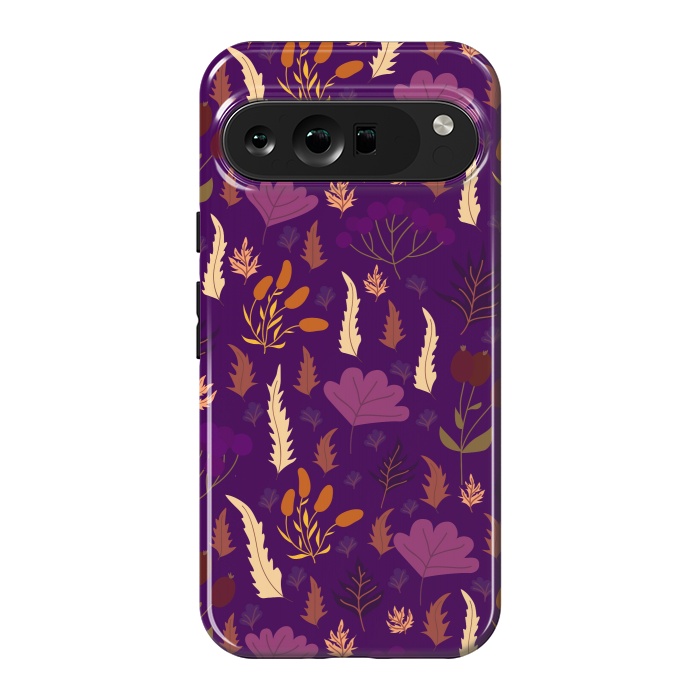 Pixel 9 Pro XL StrongFit purple autumn flowers fall from the sky by ArtsCase