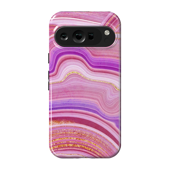 Pixel 9 pro StrongFit Marble Design fake stone textures, painted artificial marbled by ArtsCase