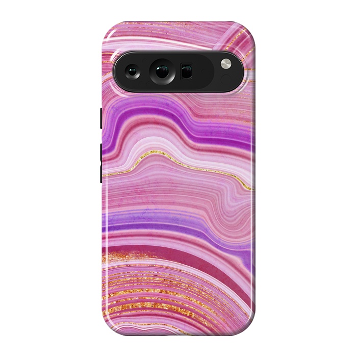 Pixel 9 Pro XL StrongFit Marble Design fake stone textures, painted artificial marbled by ArtsCase