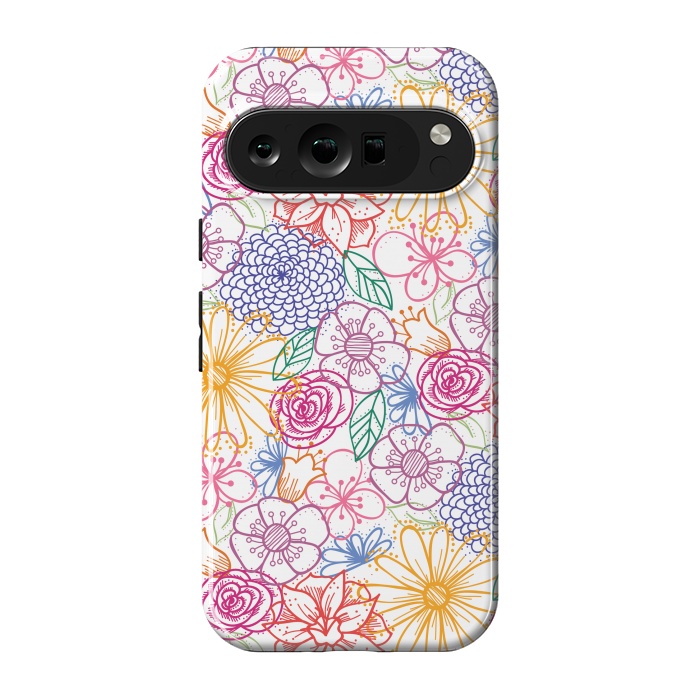 Pixel 9 pro StrongFit Summer Bright Floral by TracyLucy Designs