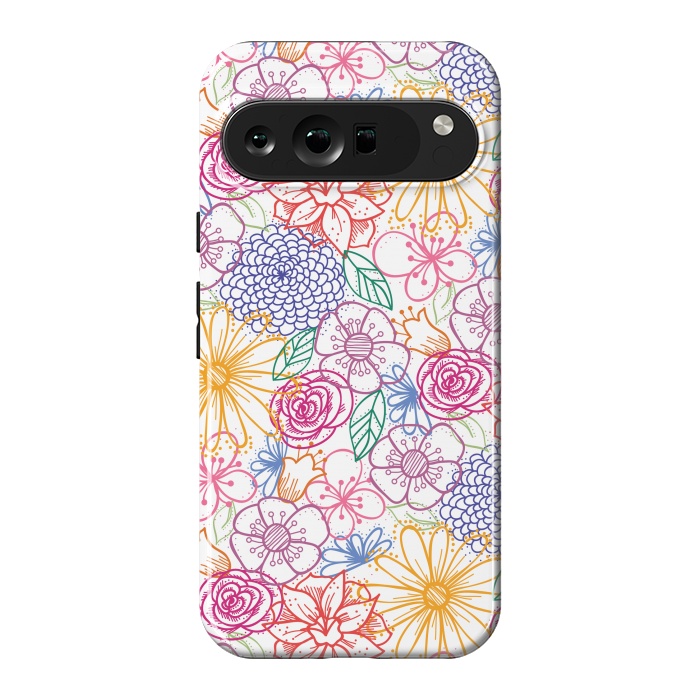 Pixel 9 Pro XL StrongFit Summer Bright Floral by TracyLucy Designs