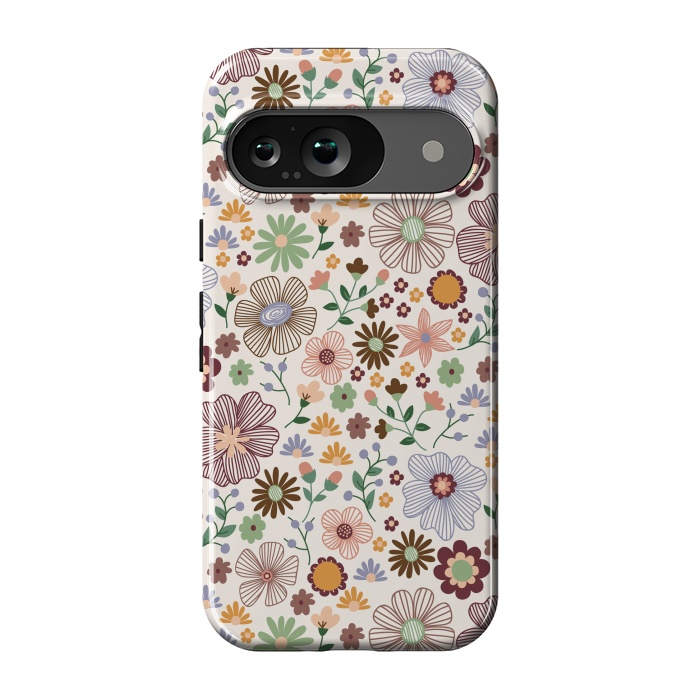 Pixel 9 StrongFit Autumn Wild Bloom by TracyLucy Designs