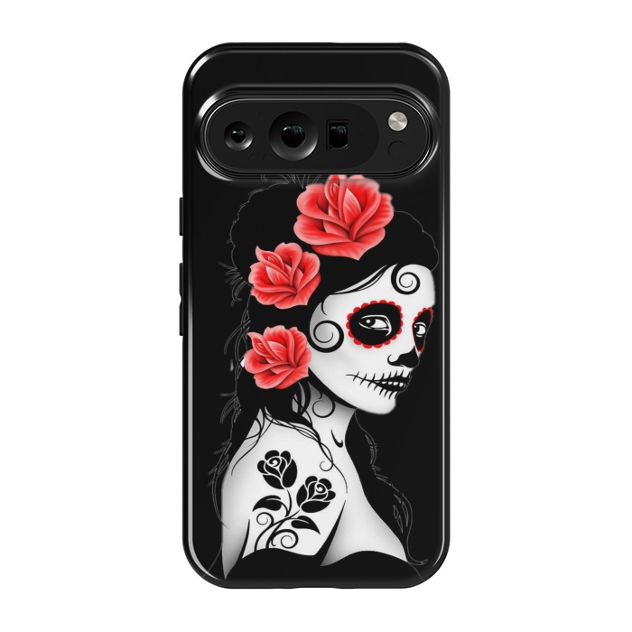 Pixel 9 pro StrongFit sugar skull woman by haroulita