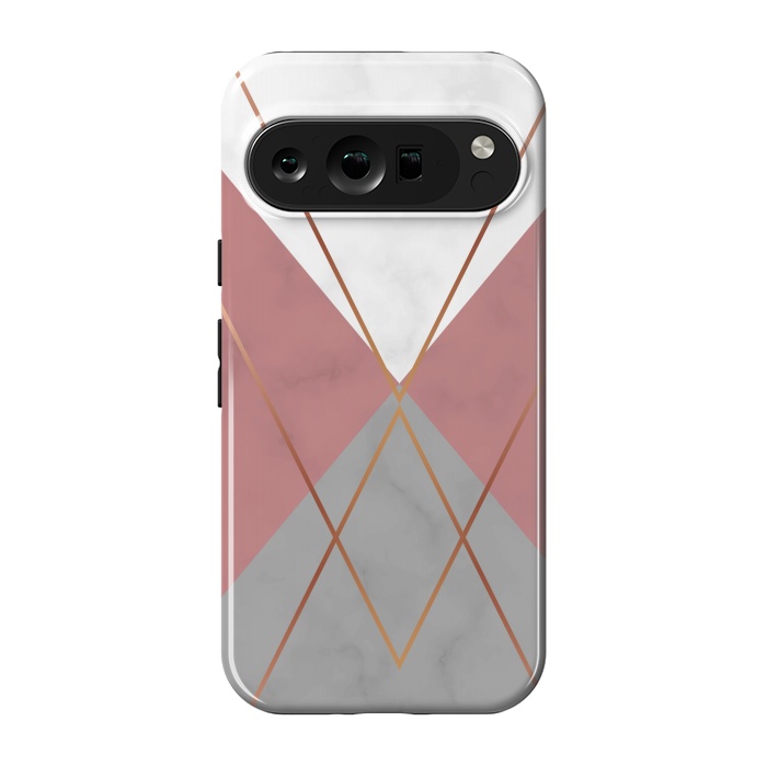 Pixel 9 pro StrongFit Marble Geometric design II by ArtsCase