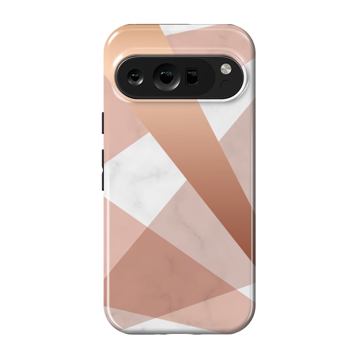 Pixel 9 pro StrongFit Marble Geometric design with peak figures by ArtsCase