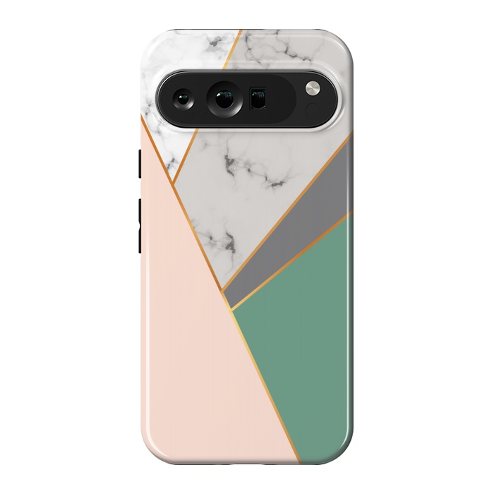 Pixel 9 Pro XL StrongFit Modern Geometric Design with golden lines by ArtsCase