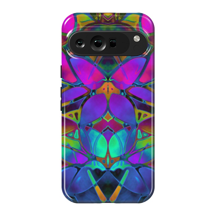 Pixel 9 Pro XL StrongFit Floral Fractal Art G308 by Medusa GraphicArt