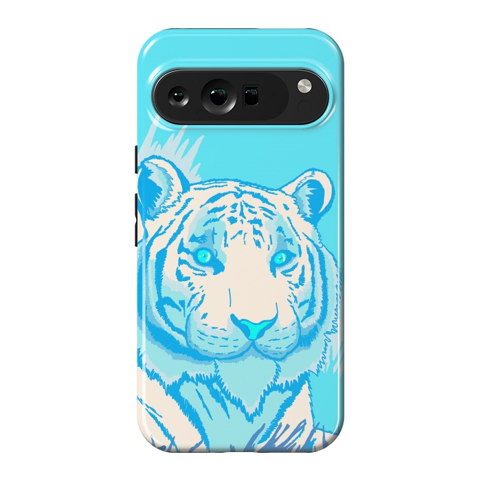 Pixel 9 Pro XL StrongFit The blue tiger by Steve Wade (Swade)