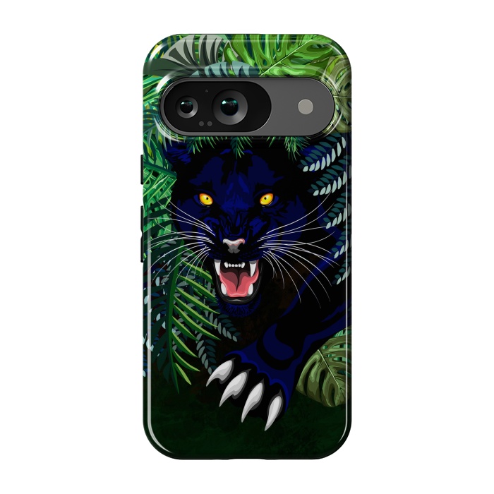 Pixel 9 StrongFit Black Panther Spirit coming out from the Jungle by BluedarkArt