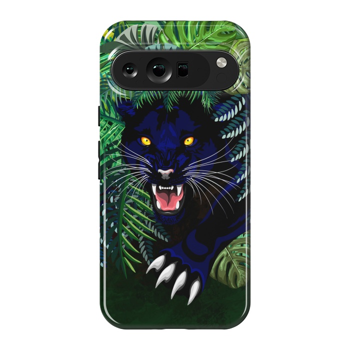 Pixel 9 Pro XL StrongFit Black Panther Spirit coming out from the Jungle by BluedarkArt