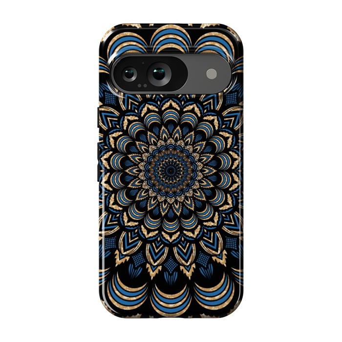 Pixel 9 StrongFit Dark blue mandala by Jms