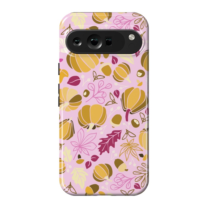 Pixel 9 Pro XL StrongFit Fall Fruits in Pink and Orange by Paula Ohreen