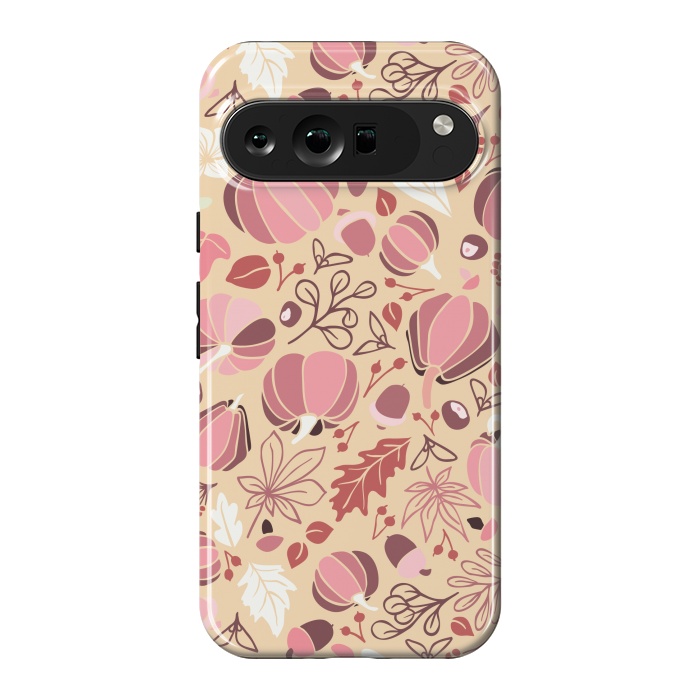 Pixel 9 Pro XL StrongFit Fall Fruits in Cream and Pink by Paula Ohreen