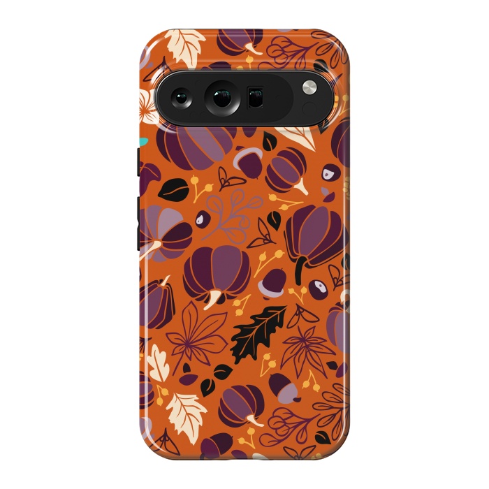 Pixel 9 Pro XL StrongFit Fall Fruits in Orange and Purple by Paula Ohreen