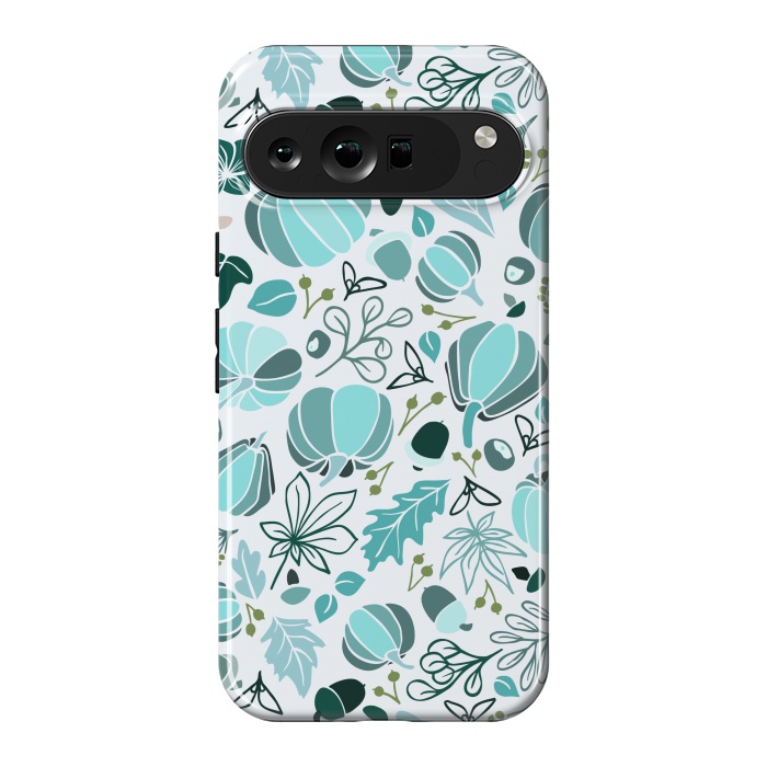 Pixel 9 Pro XL StrongFit Fall Fruits in Blue and Green by Paula Ohreen