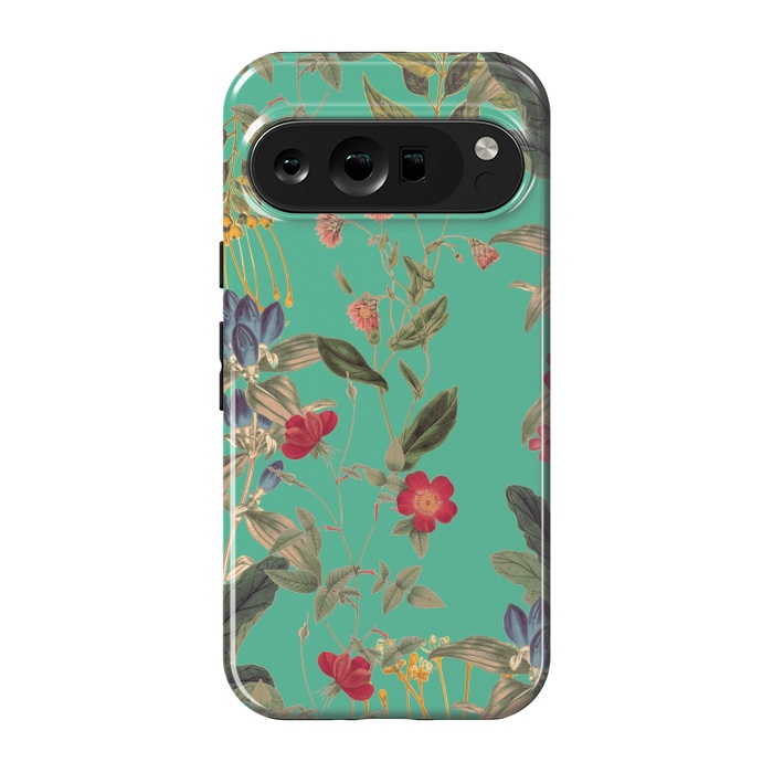 Pixel 9 pro StrongFit Aqua Blooms by Zala Farah