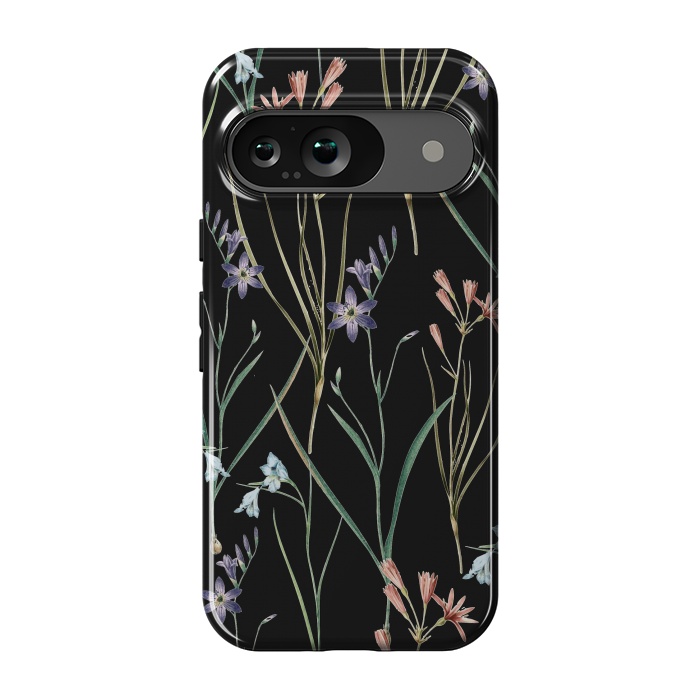 Pixel 9 StrongFit Dainty Floral Darkness by Zala Farah