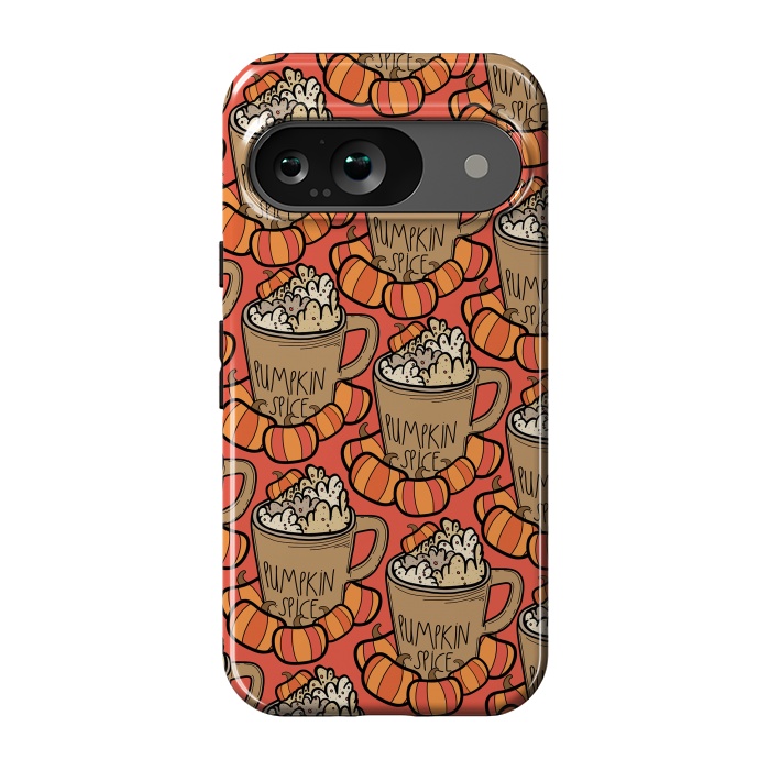 Pixel 9 StrongFit Pattern pumpkin spice by Steve Wade (Swade)