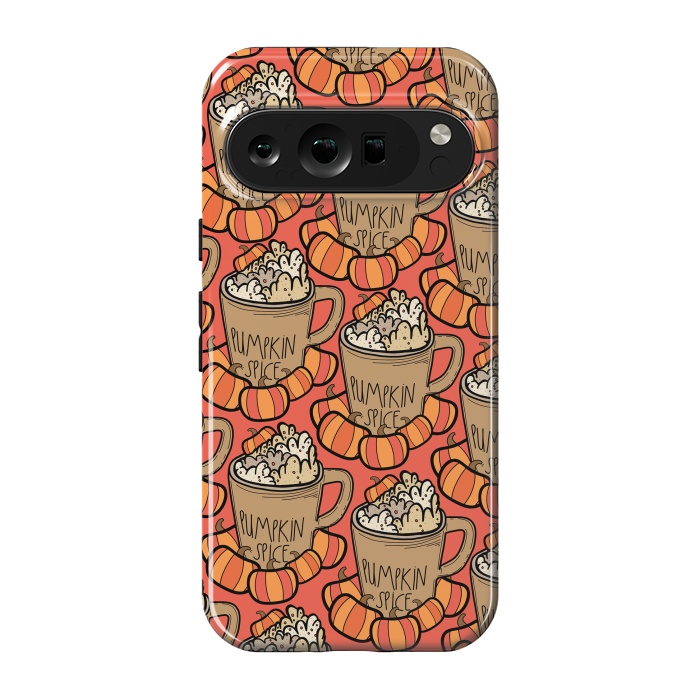 Pixel 9 pro StrongFit Pattern pumpkin spice by Steve Wade (Swade)