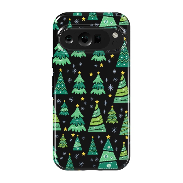 Pixel 9 pro StrongFit CHRISTMAS TREE PATTERN by MALLIKA