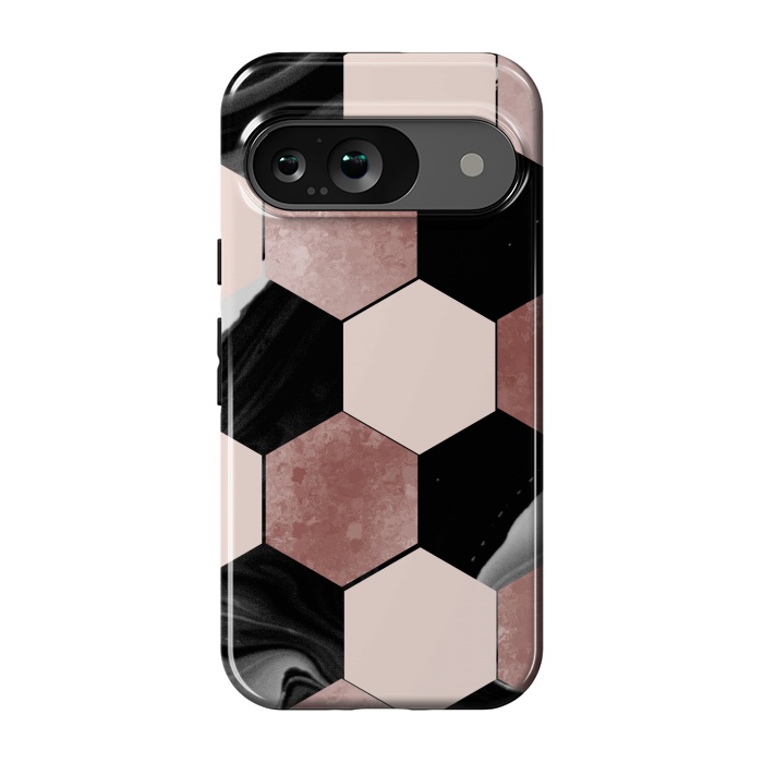 Pixel 9 StrongFit geometrical marble by haroulita