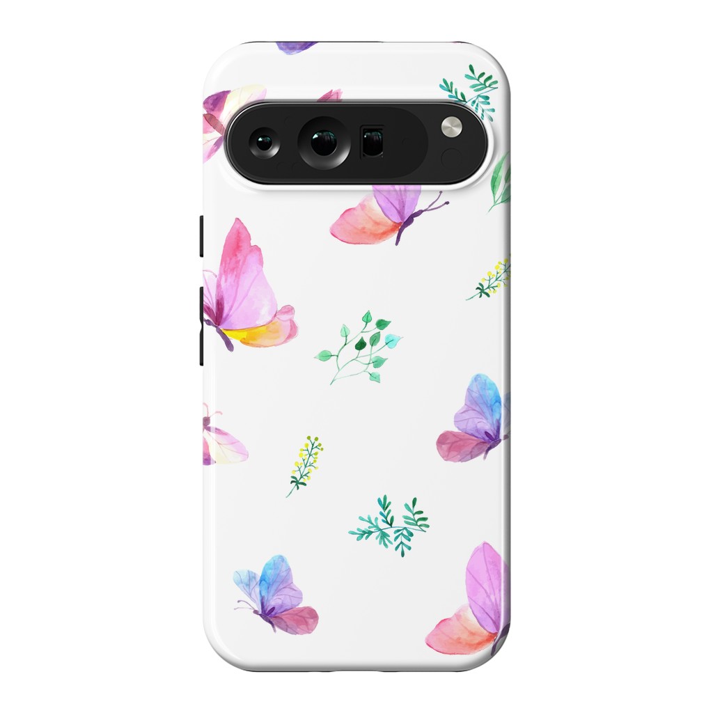 Pixel 9 Pro XL StrongFit watercolor butterflies c by haroulita