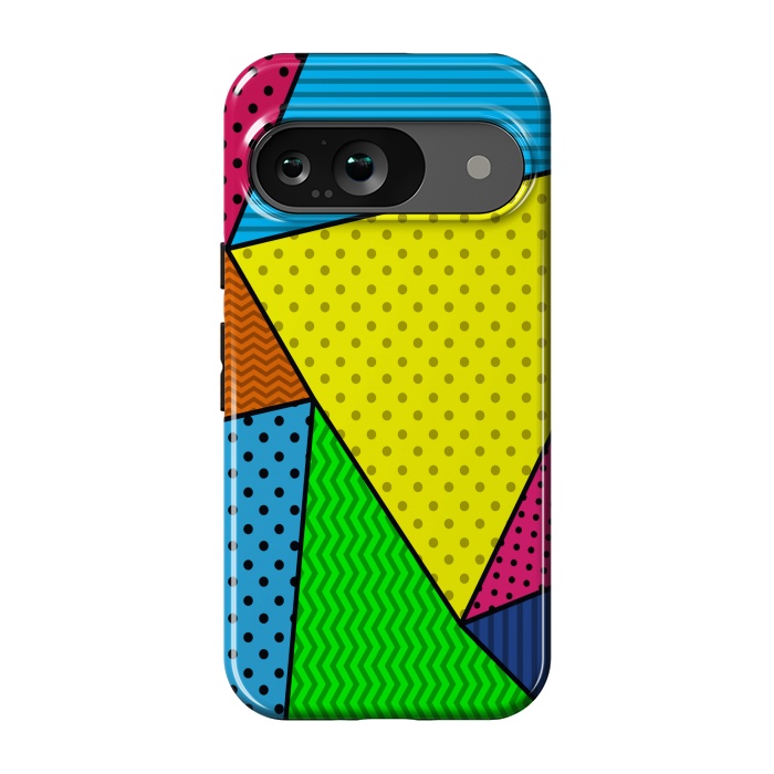 Pixel 9 StrongFit colourful abstract dotted pattern by MALLIKA