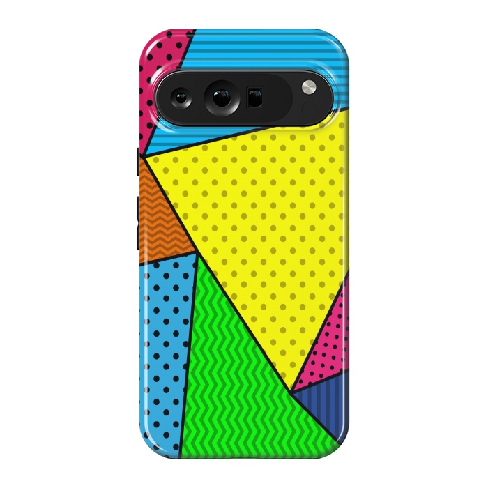 Pixel 9 Pro XL StrongFit colourful abstract dotted pattern by MALLIKA