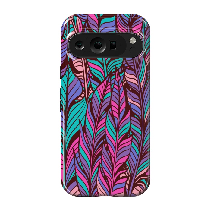 Pixel 9 pro StrongFit boho chic feather pattern 2  by MALLIKA