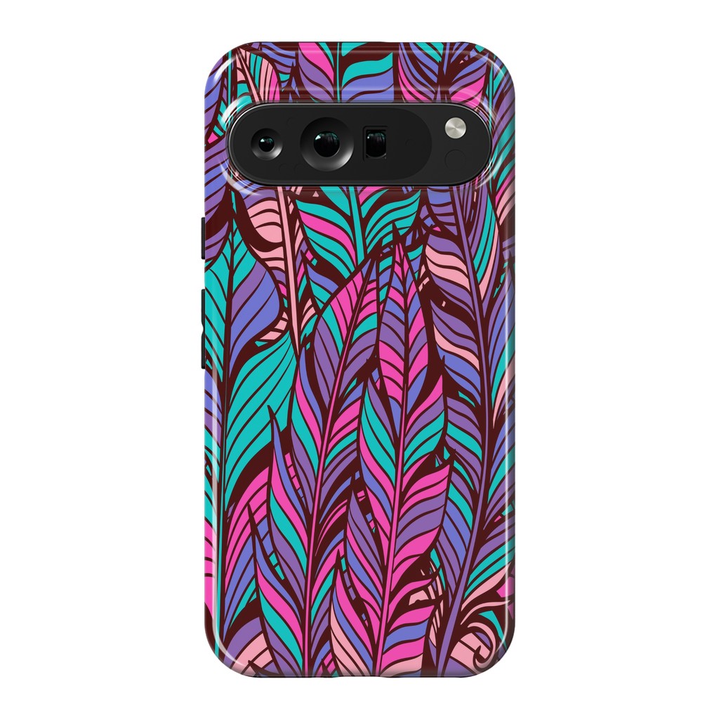 Pixel 9 Pro XL StrongFit boho chic feather pattern 2  by MALLIKA