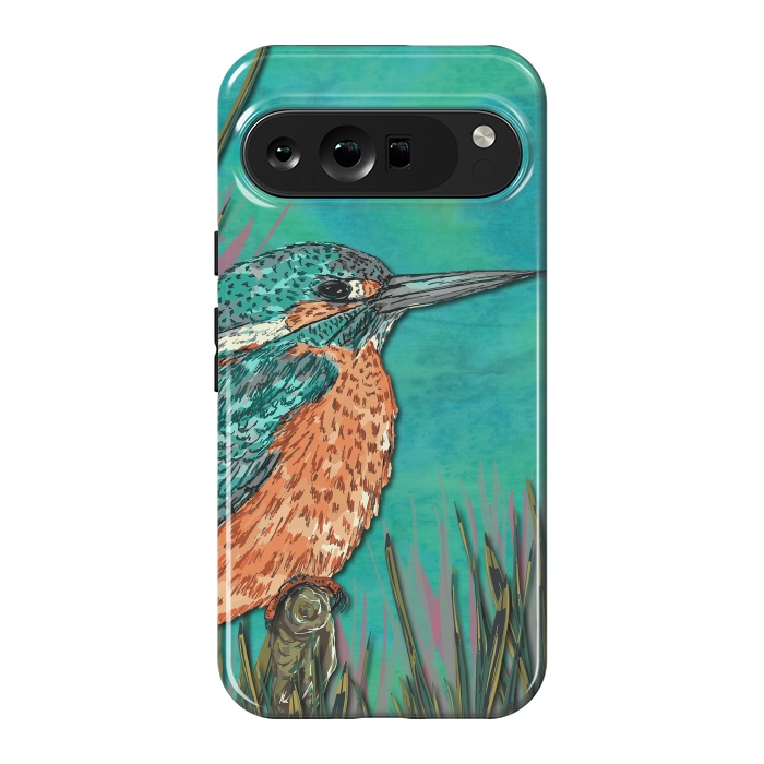 Pixel 9 Pro XL StrongFit Kingfisher by Lotti Brown