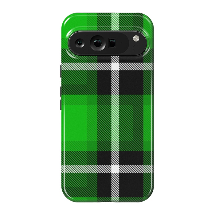 Pixel 9 Pro XL StrongFit Green Scottish Plaid by TMSarts