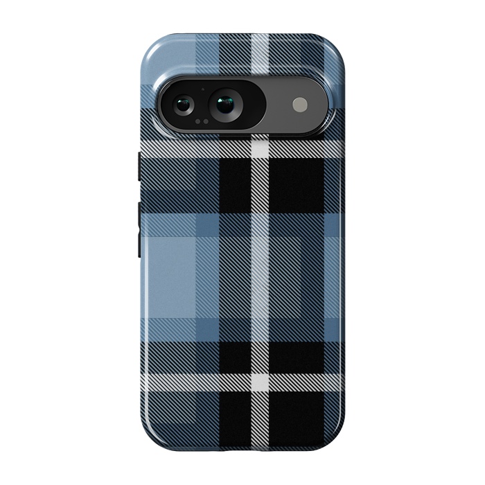 Pixel 9 StrongFit Mist Scottish Plaid by TMSarts