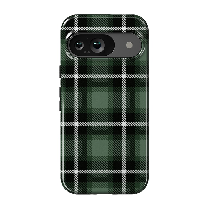 Pixel 9 StrongFit Olive Scottish Plaid by TMSarts