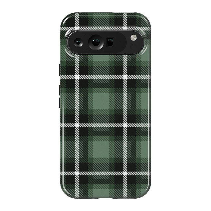 Pixel 9 Pro XL StrongFit Olive Scottish Plaid by TMSarts