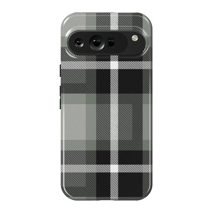 Pixel 9 Pro XL StrongFit Warm Gray Scottish Plaid by TMSarts