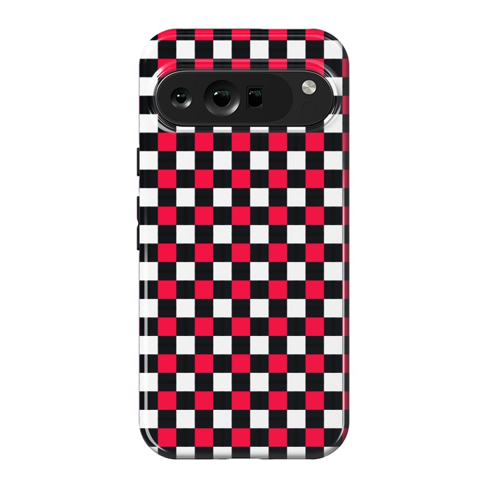 Pixel 9 Pro XL StrongFit Red and Black Checkered by TMSarts