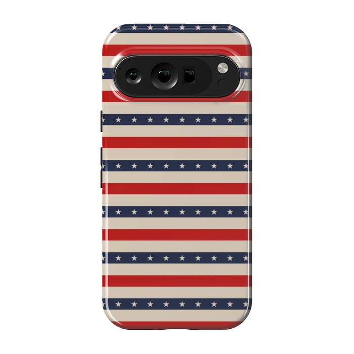 Pixel 9 pro StrongFit Patriotic Pattern by TMSarts