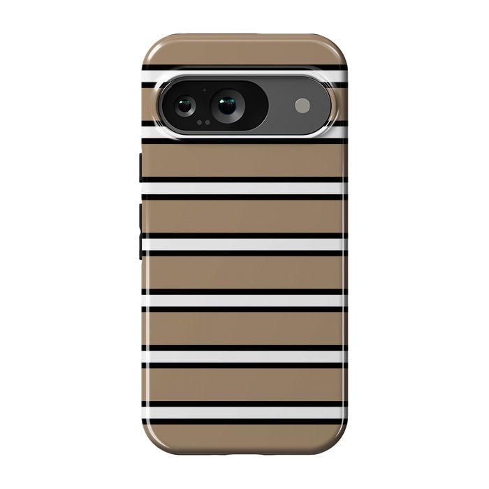 Pixel 9 StrongFit Khaki Contrast Stripes by TMSarts