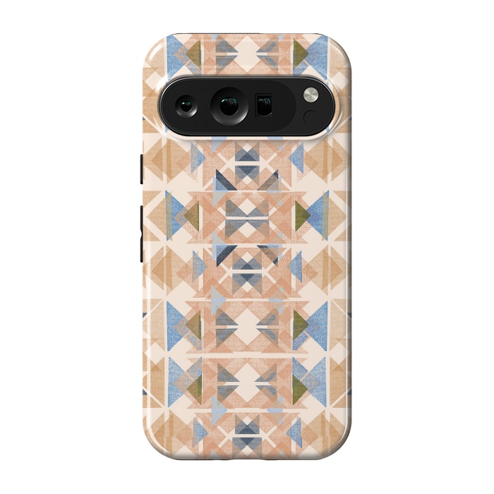 Pixel 9 pro StrongFit Boho Nomadic Rustic Gold by Ninola Design