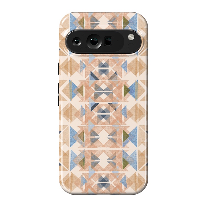 Pixel 9 Pro XL StrongFit Boho Nomadic Rustic Gold by Ninola Design